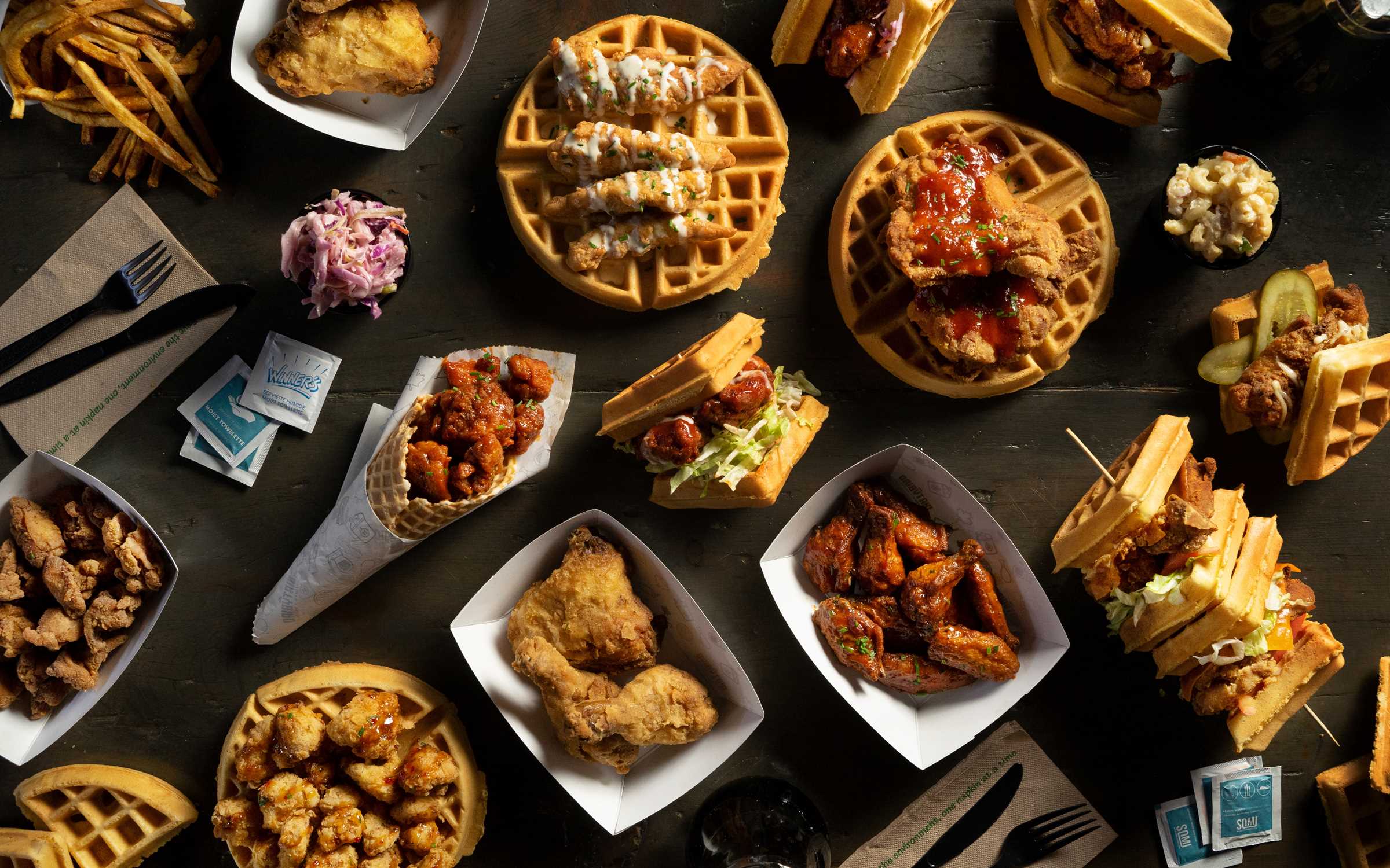 Home The Dirty Bird Chicken Waffles